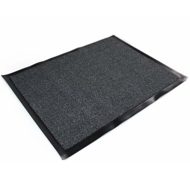 Doortex Valuemat Grey Entryway Rug Indoor Door Mat 80 x 120cm - Size: 120 x 80 x 0.7cm - Wilko - image 1