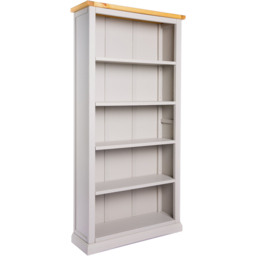 Loreo 5 Shelf Light Grey Bookcase - Wilko - thumbnail 4