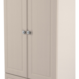 Crowndale Norfolk 2 Door 2 Drawer Kashmir Ash and Bardolino Oak Wardrobe Ready Assembled - Kashmir Ash & Bardolino Oak - Wilko - thumbnail 7