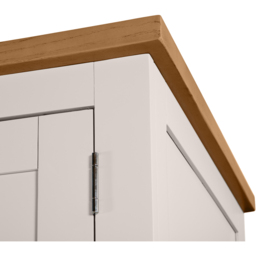 Julian Bowen Richmond 2 Door Single Drawer Wardrobe - Size: 2 Door, Single Drawer - Grey - Wilko - thumbnail 6