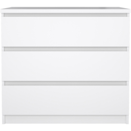 Florence 3 Drawer White High Gloss Chest of Drawers - Furniture to Go - Wilko - thumbnail 4