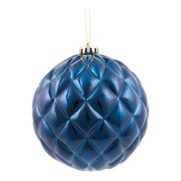 Set of 4 Textured Baubles Navy - Angel Whispers - Wilko - thumbnail 4