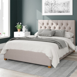 Aspire Olivier Small Double Off White Eire Linen Ottoman Bed - Aspire Beds - Wilko
