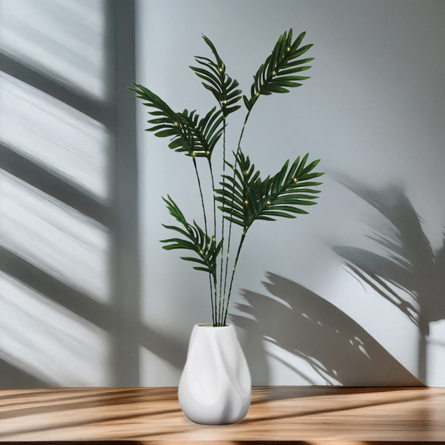 LED Palm Twig Light - Green - Wilko - image 1