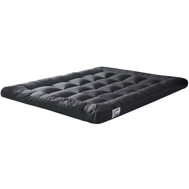 Ezysleep Small Double Grey Thick Super Soft Mattress Topper 4 inch - Wilko - image 1