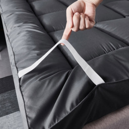 Ezysleep Small Double Grey Thick Super Soft Mattress Topper 4 inch - Wilko - thumbnail 5