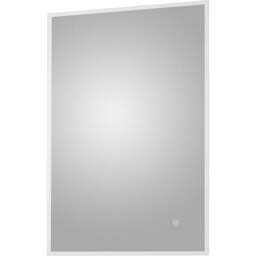 nuie Ambient LED Touch Sensor Mirror 700 x 500mm - Size: 700 x 500 x 30mm - Silver - Wilko