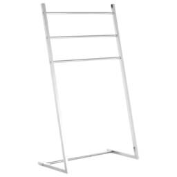 Premier Housewares 3 Arm Chrome Towel Stand - Size: 50 x 26 x 87cm - Silver - Wilko