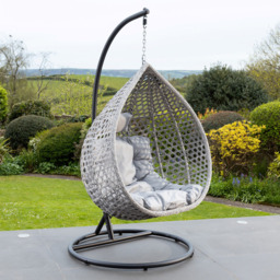 Artemis Home Oakley Light Grey Swing Chair - Size: 1 Seater - Wilko - thumbnail 3