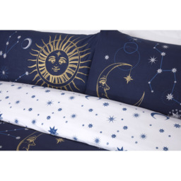 Rapport Home Celestial King Size Navy Duvet Set - Blue - Wilko - thumbnail 4