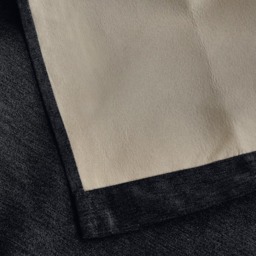 Alan Symonds Black Chenille Blackout Ring Top Eyelet Curtains 168 x 229cm - Size: W 168 x D 229cm - Wilko - thumbnail 5
