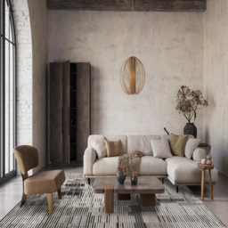 Mayfair Living Room Area Rug Metallic Sheen Contemporary Modern Matrix Design - Dark Grey 200x290 cm - Size: 290 x 200 x 0.7cm - Desire Rugs - Wilko - thumbnail 6