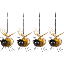 Garden Mile Hanging Bug Solar LED Light 4 Pack - Size: 14 x 10 x 10cm - Yellow - Wilko - thumbnail 1
