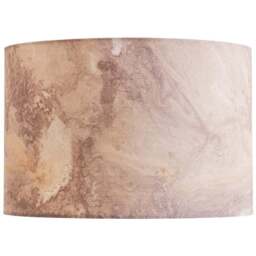 ValueLights Leanne Marble Drum Shade - Size: 23.5 x 35 x 35cm - Multi - Wilko - thumbnail 1