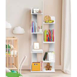 Costway 8 Shelf White Tree Shaped Bookshelf - Size: 154 x 32 x 11cm - Wilko - thumbnail 5