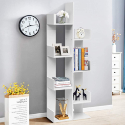 Costway 8 Shelf White Tree Shaped Bookshelf - Size: 154 x 32 x 11cm - Wilko - thumbnail 6