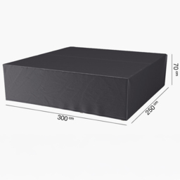 Platinum AeroCover Garden Lounge Set Cover 70 x 250 x 300cm - Size: 70 x 300 x 250cm - Grey - Wilko - thumbnail 7