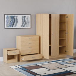 Vida Designs Riano Pine 3 Piece Bedroom Furniture Set - Wilko - thumbnail 5