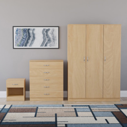 Vida Designs Riano Pine 3 Piece Bedroom Furniture Set - Wilko - thumbnail 3