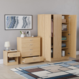 Vida Designs Riano Pine 3 Piece Bedroom Furniture Set - Wilko - thumbnail 6