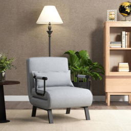 Costway Single Light Grey Sofa Bed - Wilko - thumbnail 5