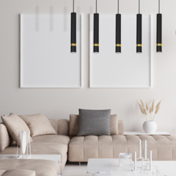 Milagro Joker Black Pendant Lamp 230V - Size: 6 x 90 x 80cm - Wilko - thumbnail 6