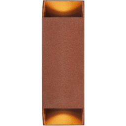 Nordlux Nico Square 22 Rust Outdoor Wall Light - Size: 23.5 x 8 x 9.5cm - Rusty - Wilko - thumbnail 5