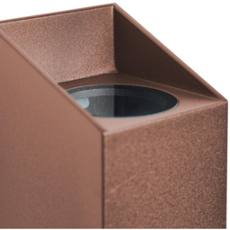 Nordlux Nico Square 22 Rust Outdoor Wall Light - Size: 23.5 x 8 x 9.5cm - Rusty - Wilko - thumbnail 6