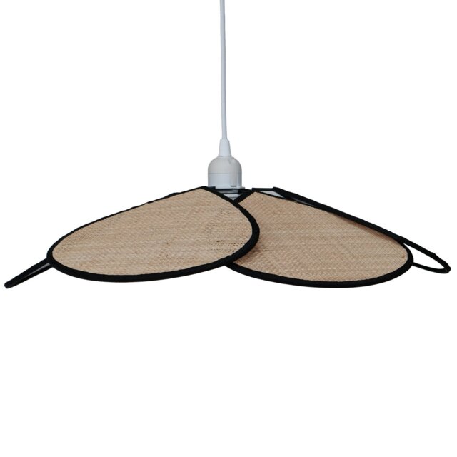 Raylee Pendant - Natural and Black - Wilko