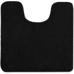 Allure Bath Fashions Black Microfibre Luxury Non-Slip Pedestal Mat 50 x 50cm - Wilko