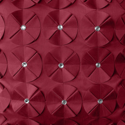 Intimates Vogue Diamante Burgundy Filled Cushion 56 x 56cm 2 Pack - Red - Wilko - thumbnail 3