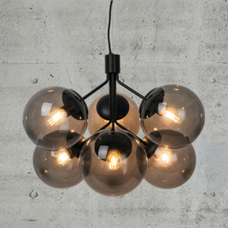 Nordlux Ivona 6 Spot Black Pendant Light - Size: 44.5 x 62 x 44.5cm - Wilko - thumbnail 3