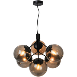 Nordlux Ivona 6 Spot Black Pendant Light - Size: 44.5 x 62 x 44.5cm - Wilko - thumbnail 4