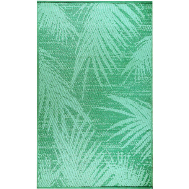 Mateo Tropical Outdoor Rug Green - Wilko - image 1