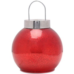 The Seasonal Gift Co Red Mercury Glass LED Fairy Light Bauble 16cm - Size: 1 Piece - Wilko - thumbnail 3