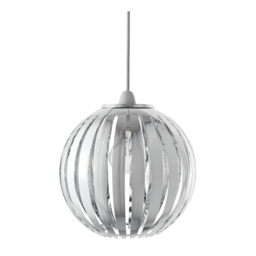 Silver Chrome and Acrylic Pendant Light - Wilko - thumbnail 1