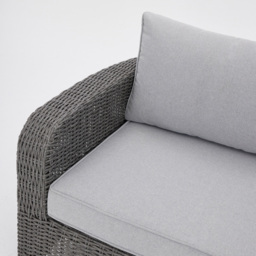 Home Detail Hadley 9 Seater Dark Grey Rattan Corner Garden Sofa Set with Rising Table - Wilko - thumbnail 7