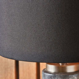 Pacific Lifestyle Carrara Grey Marble Effect Ceramic Tall Table Lamp - Wilko - thumbnail 4
