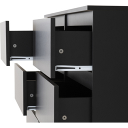 Seconique Malvern 8 Drawer Black Chest of Drawers - Wilko - thumbnail 6