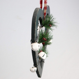 Shatchi Green Heart Wooden Hanging Christmas Decoration 30cm - Size: 30 x 10 x 4cm - Wilko - thumbnail 5