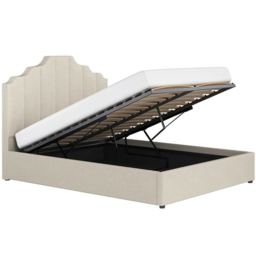 Flair Margot Double Beige Fabric Ottoman Bed - Cream - Wilko - thumbnail 4