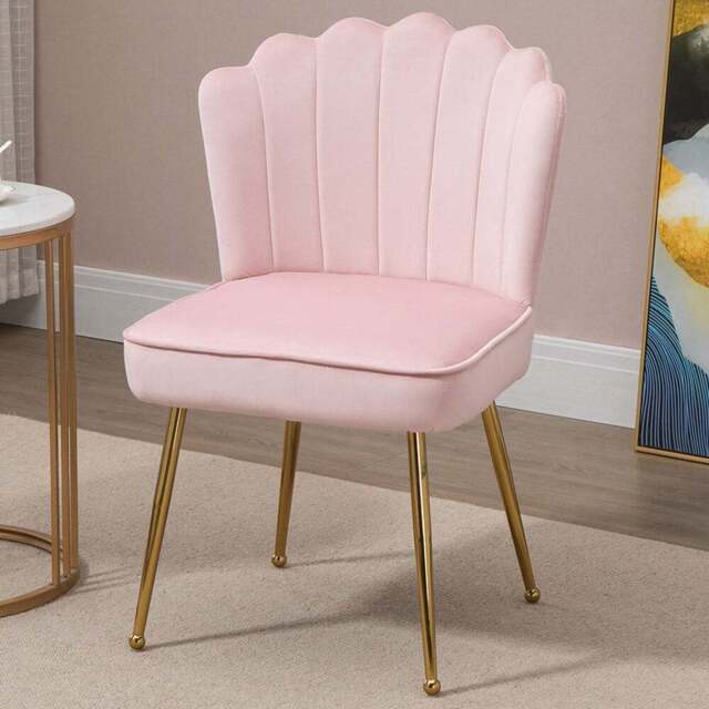 Portland Pink Vanity Accent Chair - Size: Single - Wilko - image 1