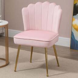 Portland Pink Vanity Accent Chair - Size: Single - Wilko
