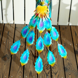 Outsunny Multicolour Metal Peacock Garden Ornament with Stake - Size: 83 x 40 x 43cm - Wilko - thumbnail 6