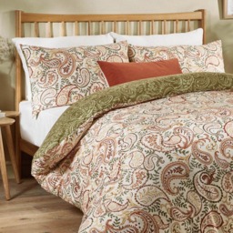 Duvet Day Anika Single Multicolour Paisley Printed Duvet Set - Wilko - thumbnail 3