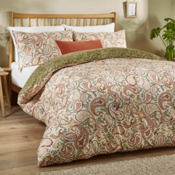Duvet Day Anika Single Multicolour Paisley Printed Duvet Set - Wilko