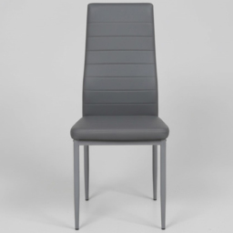 Kosy Koala 4 Seater Faux Leather Dining Set Oak Effect and Grey - Multi - Portland - Wilko - thumbnail 3