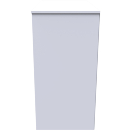 Crowndale Monaco 3 Drawer Grey Gloss and White Deep Chest of Drawers Ready Assembled - Grey Gloss & White - Wilko - thumbnail 5