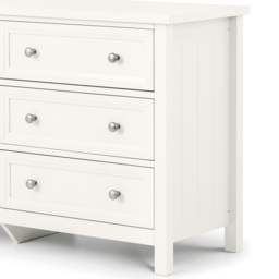 Julian Bowen Maine 6 Drawer Surf White Wide Chest of Drawers - Wilko - thumbnail 4