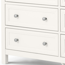 Julian Bowen Maine 6 Drawer Surf White Wide Chest of Drawers - Wilko - thumbnail 5